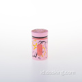 Botol bumbu kaca marmer merah muda untuk dapur